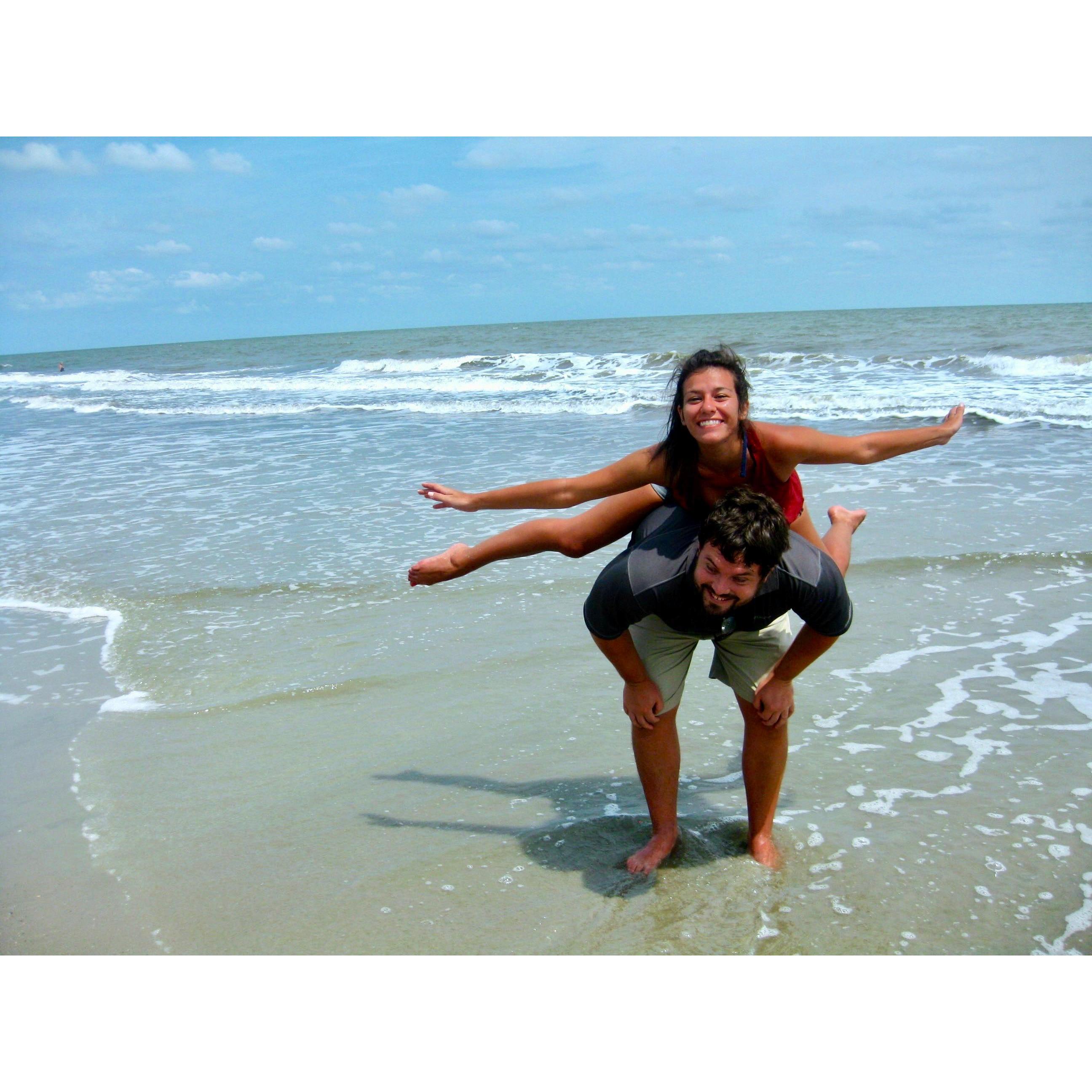 Contrary to what this photo shows, Will is the silly one. (August 2013)