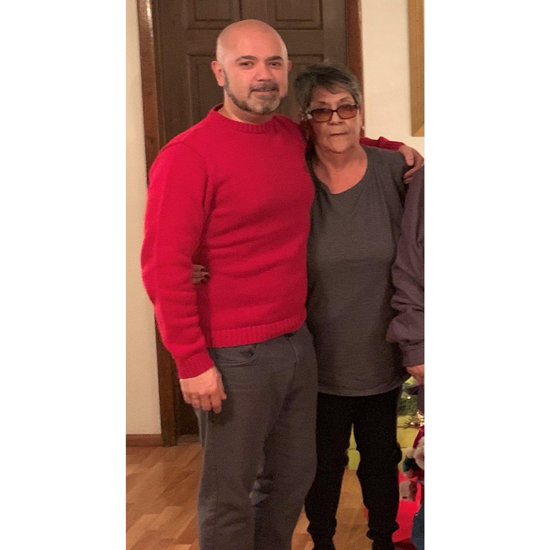 Joseph and his Mom, Lila, Christmas 2019