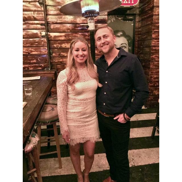 Our engagement party at El Camino, where we had our first date <3