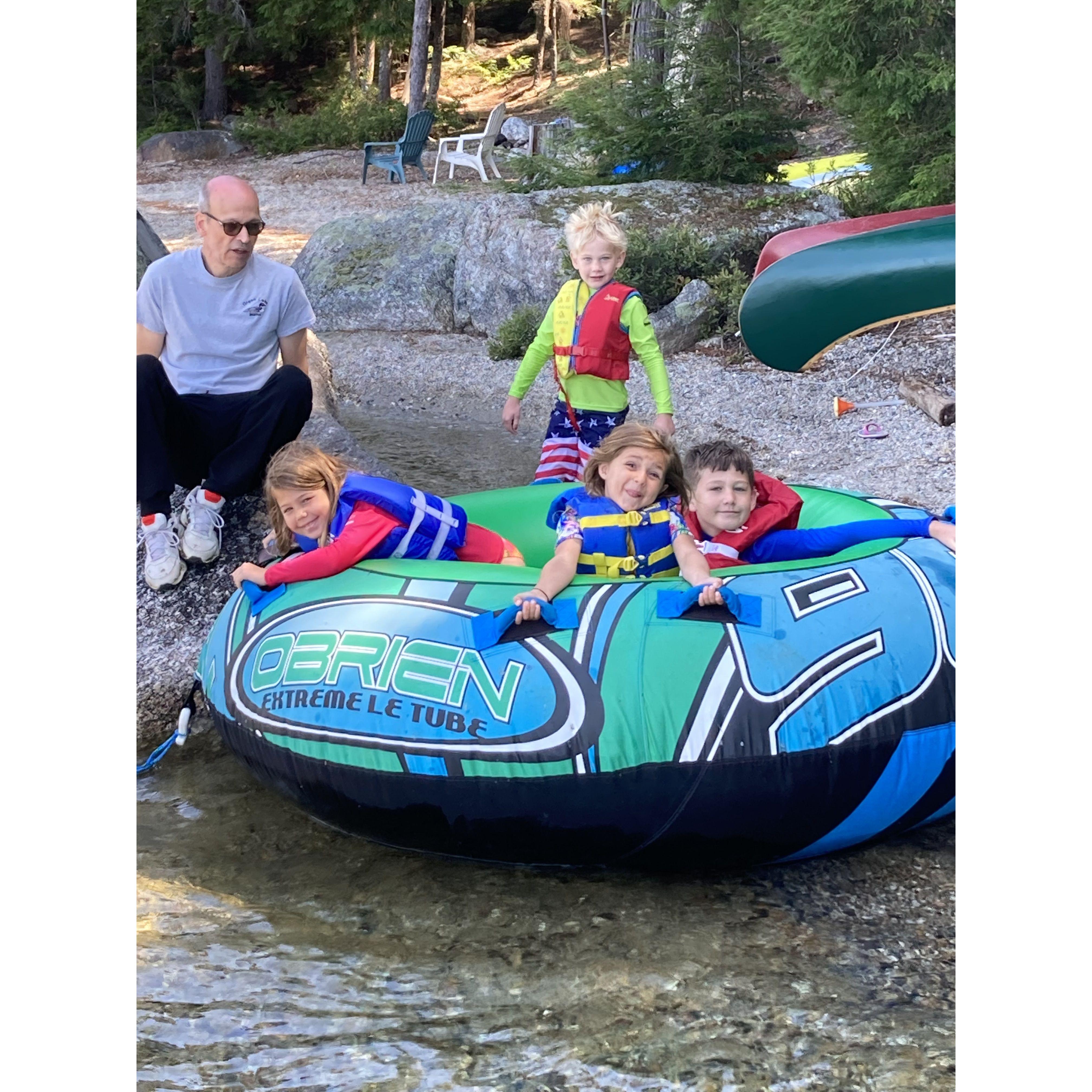 The first time Oilver, Agnes and Theodore visited Maine.
