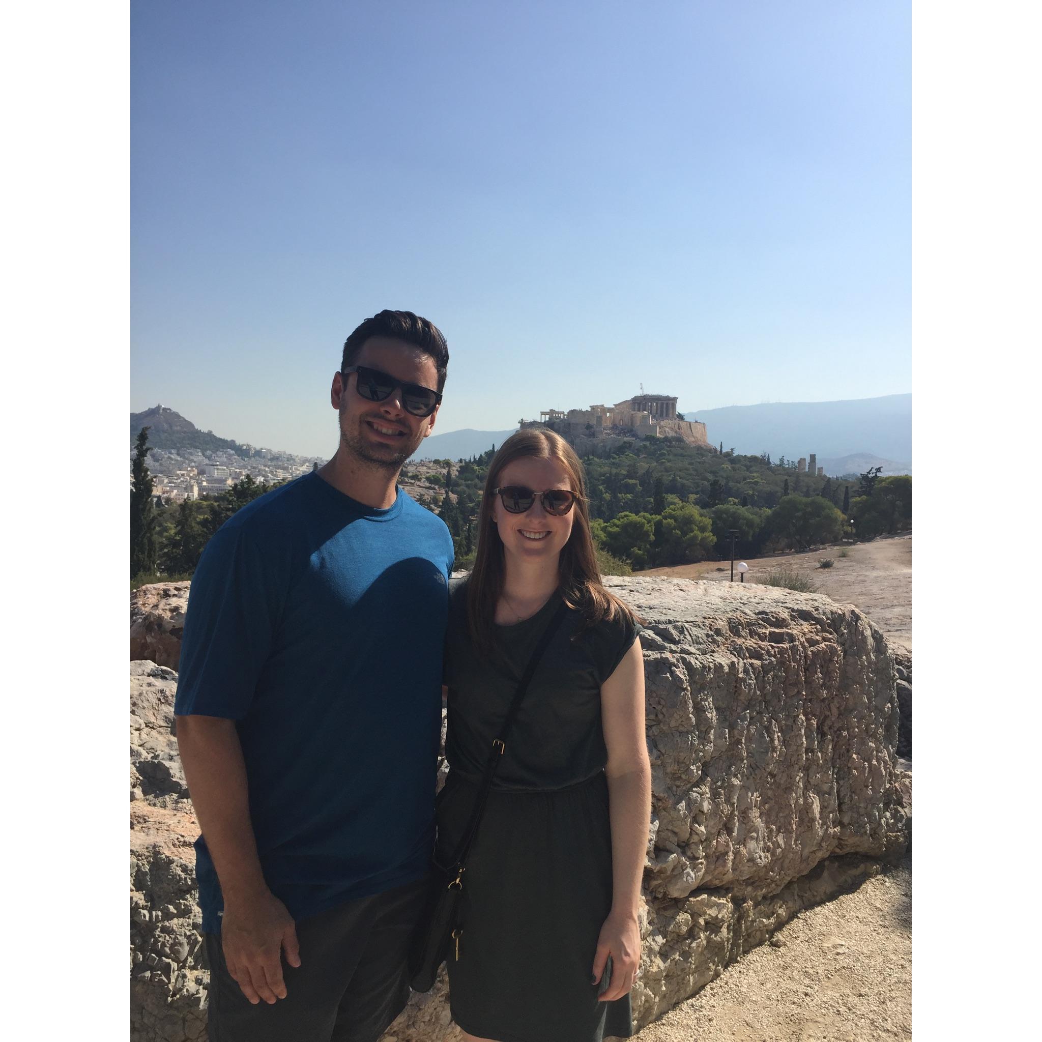 Athens! We went to Greece a few weeks after we got engaged. It was a fantastic trip and so fun to celebrate being engaged!