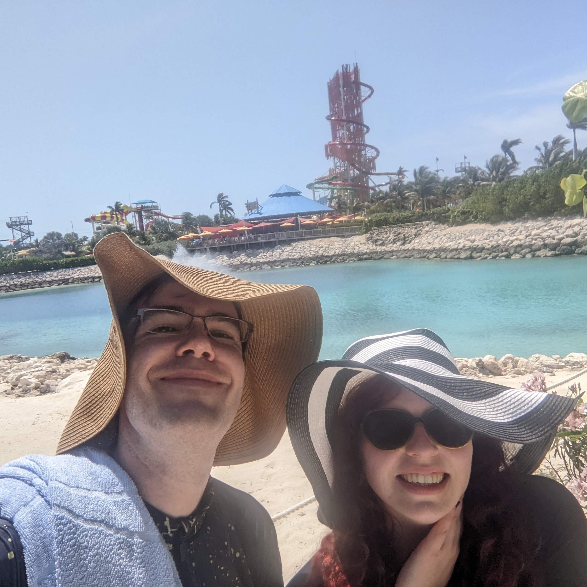 That's apparently the largest waterslide in North America. CocoCay, Bahamas. 04/22. 