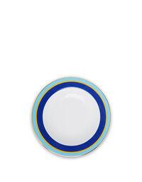 Soup And Dinner Plates Set Rainbow Blu in Porcelain