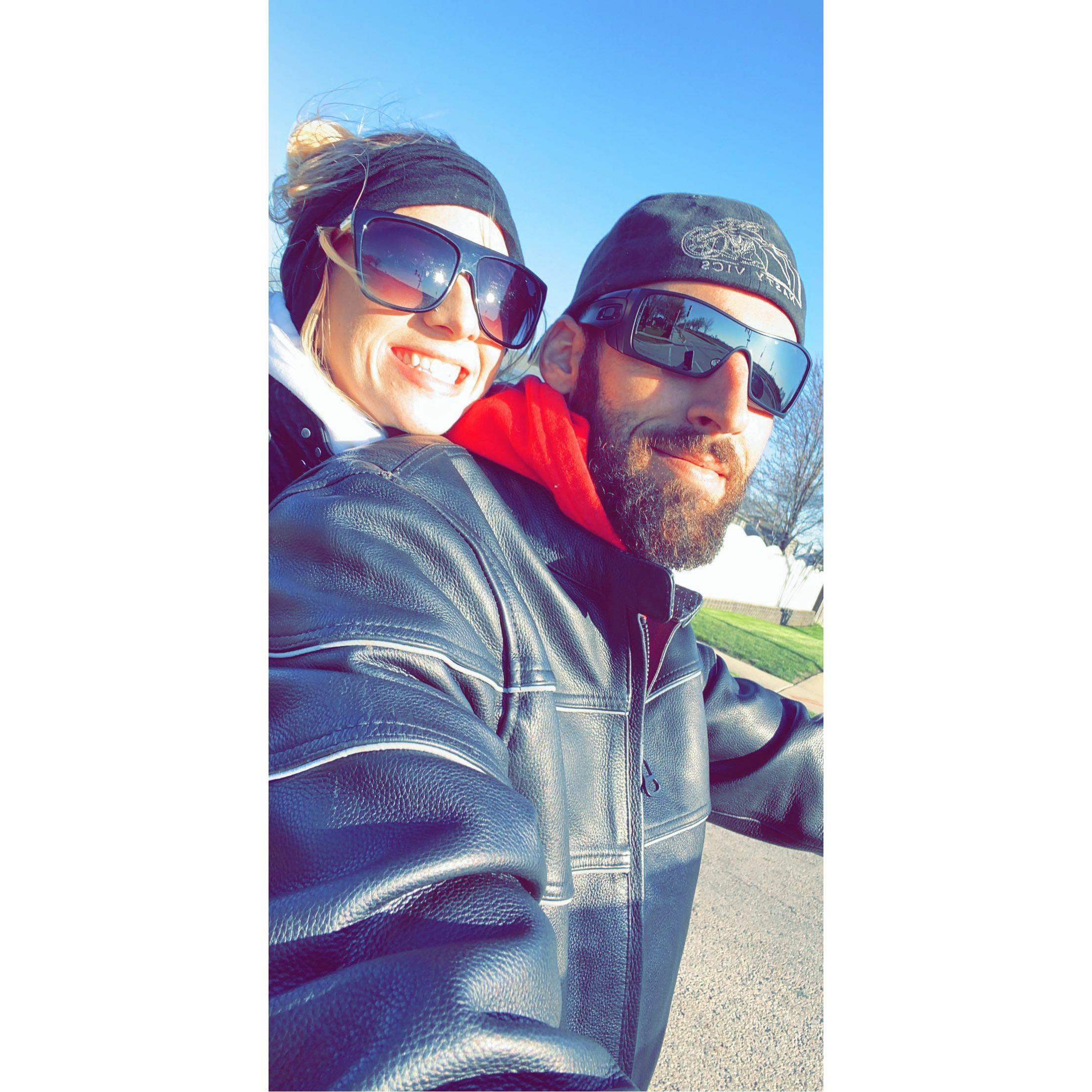 The first motorcycle ride of the year requires LAYERS, like an Ogre.