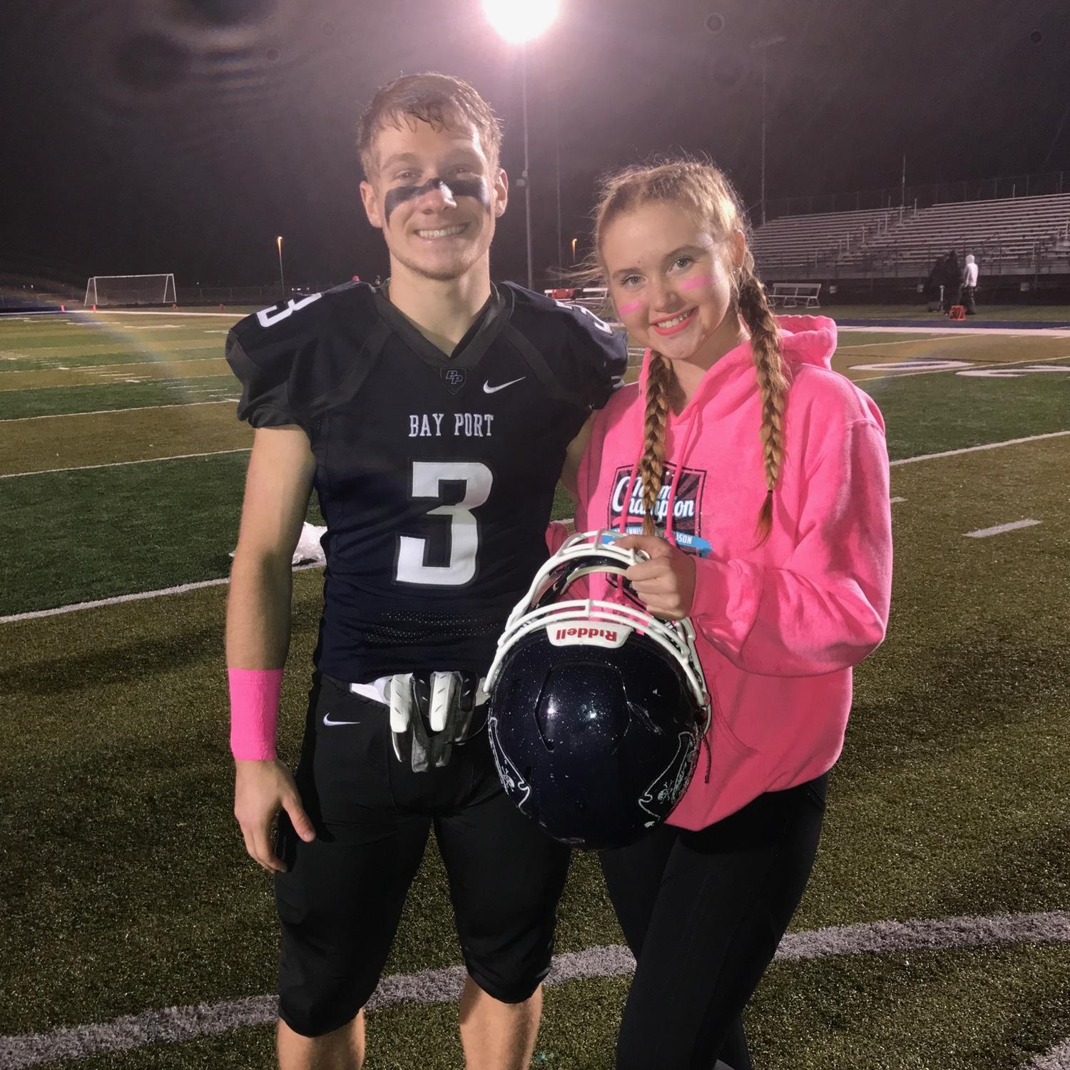 Ben’s senior year of football, 2017
