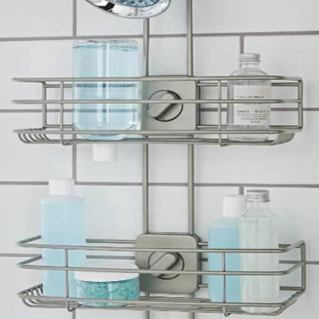 Better Homes & Gardens Adjustable Shower Caddy, Satin Nickel