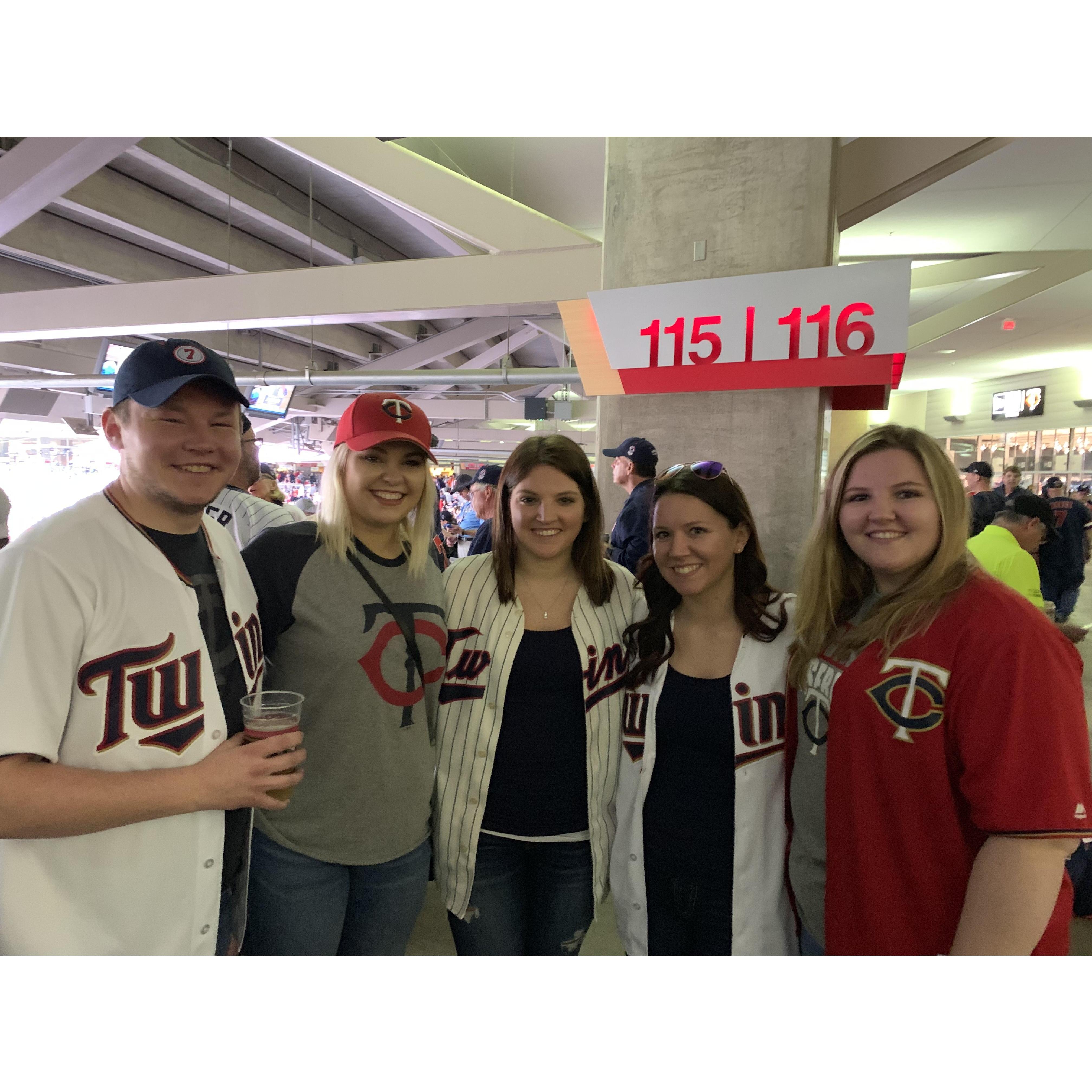 The Bergman kids at Joe Mauer's retirement!