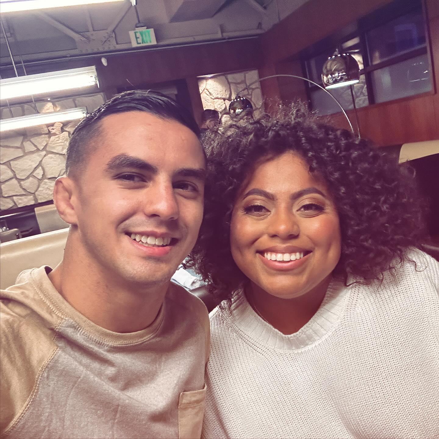 Celebrating we got our engagement photos taken so of course we went to Steuben's