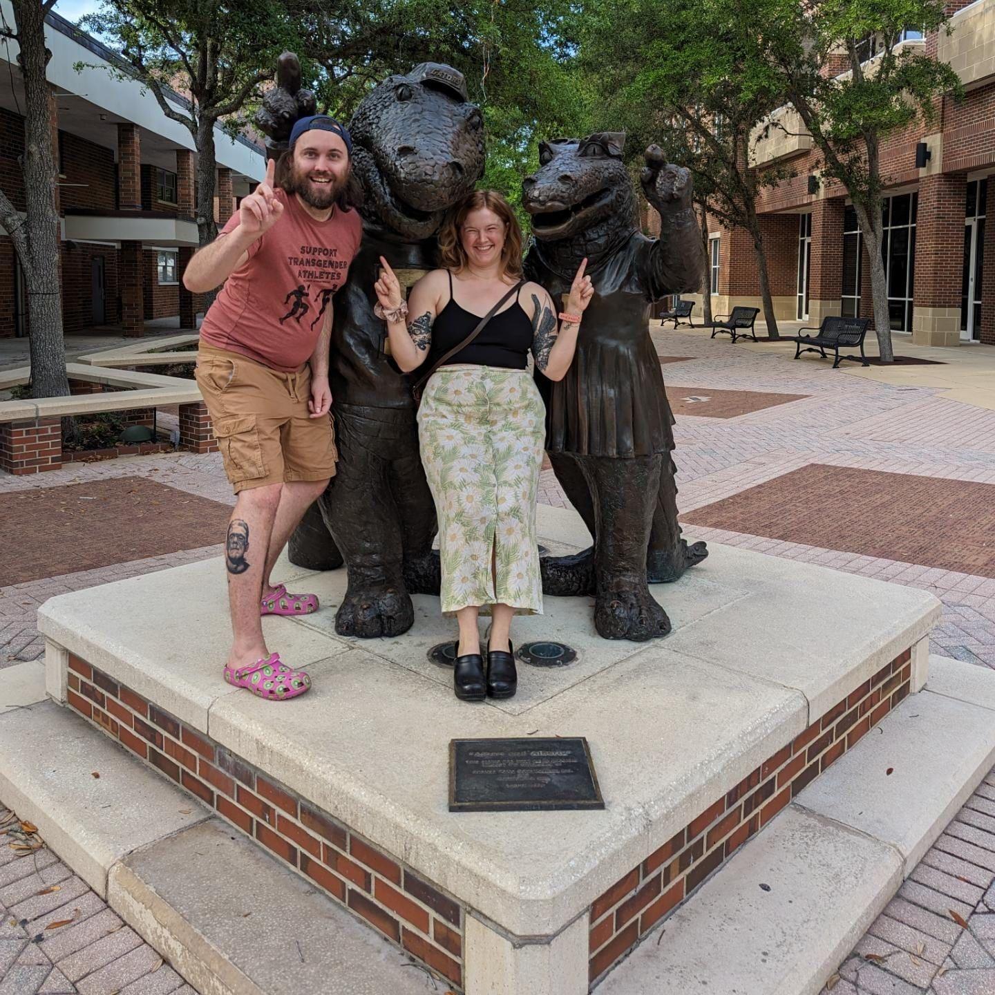 Moved to North East Florida, got Dylan into the spirit of the thing. Chomp chomp, go Gators.