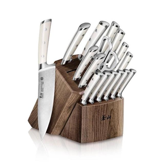 Cangshan S1 Series 1022599 German Steel Forged 17-Piece Knife Block Set, Walnut