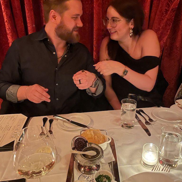 Our first caviar bump lol.