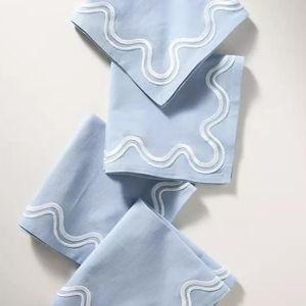 Madeline Embroidered Napkins, Set of 4