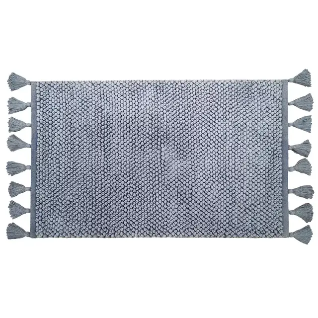 Bee & Willow™ Home Looped Fringe 21" x 34" Bath Rug in Blue