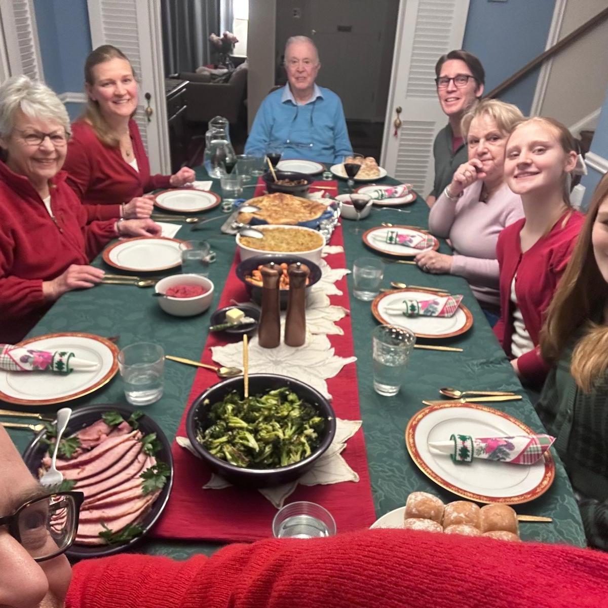 Christmas dinner at Jim's sister's (Sara) house in DC
