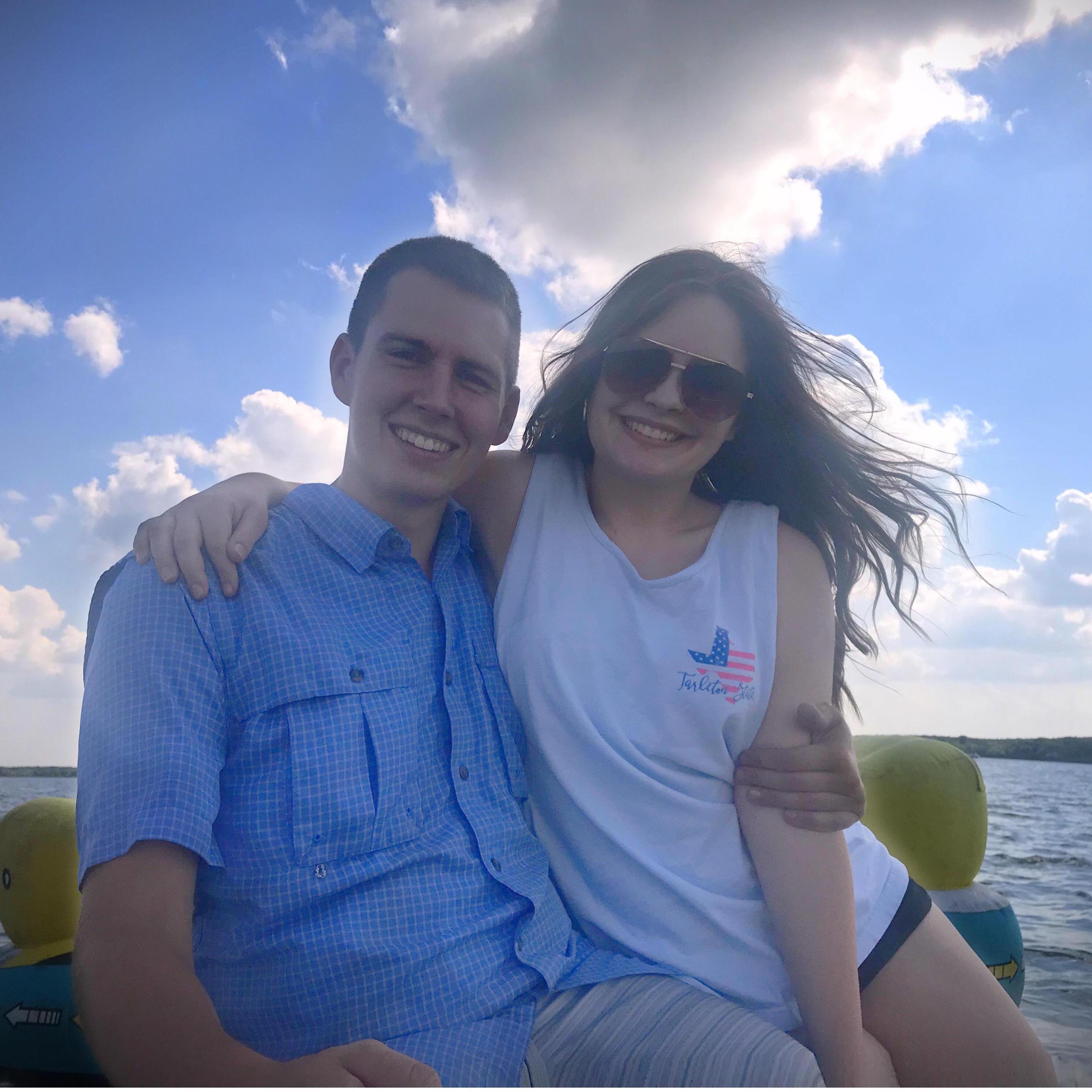 Syd's first time on lake Nocona.