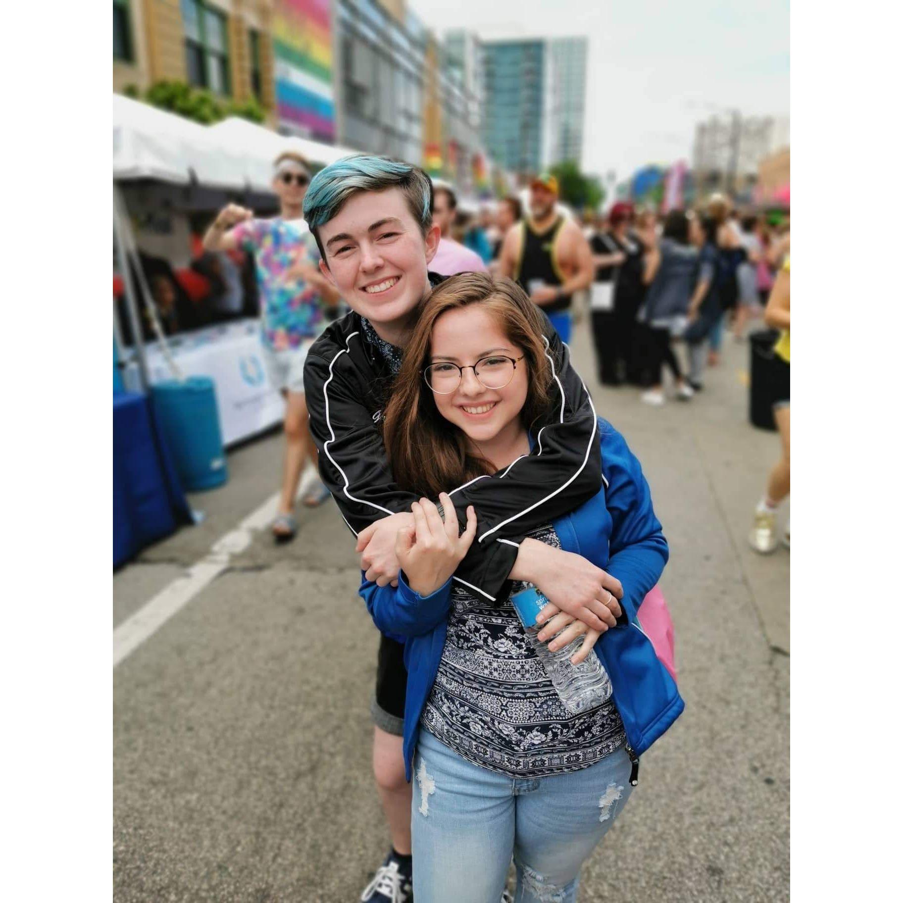 We were 'just friends' here, but the closet was glass...