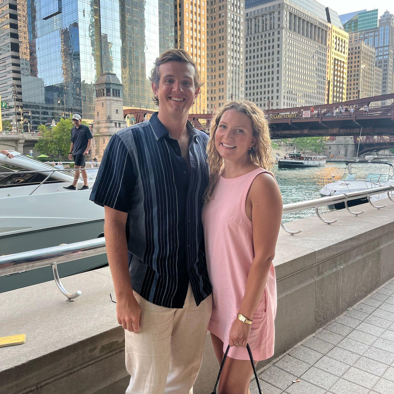 Dinner on Chicago’s Riverwalk in July 2024