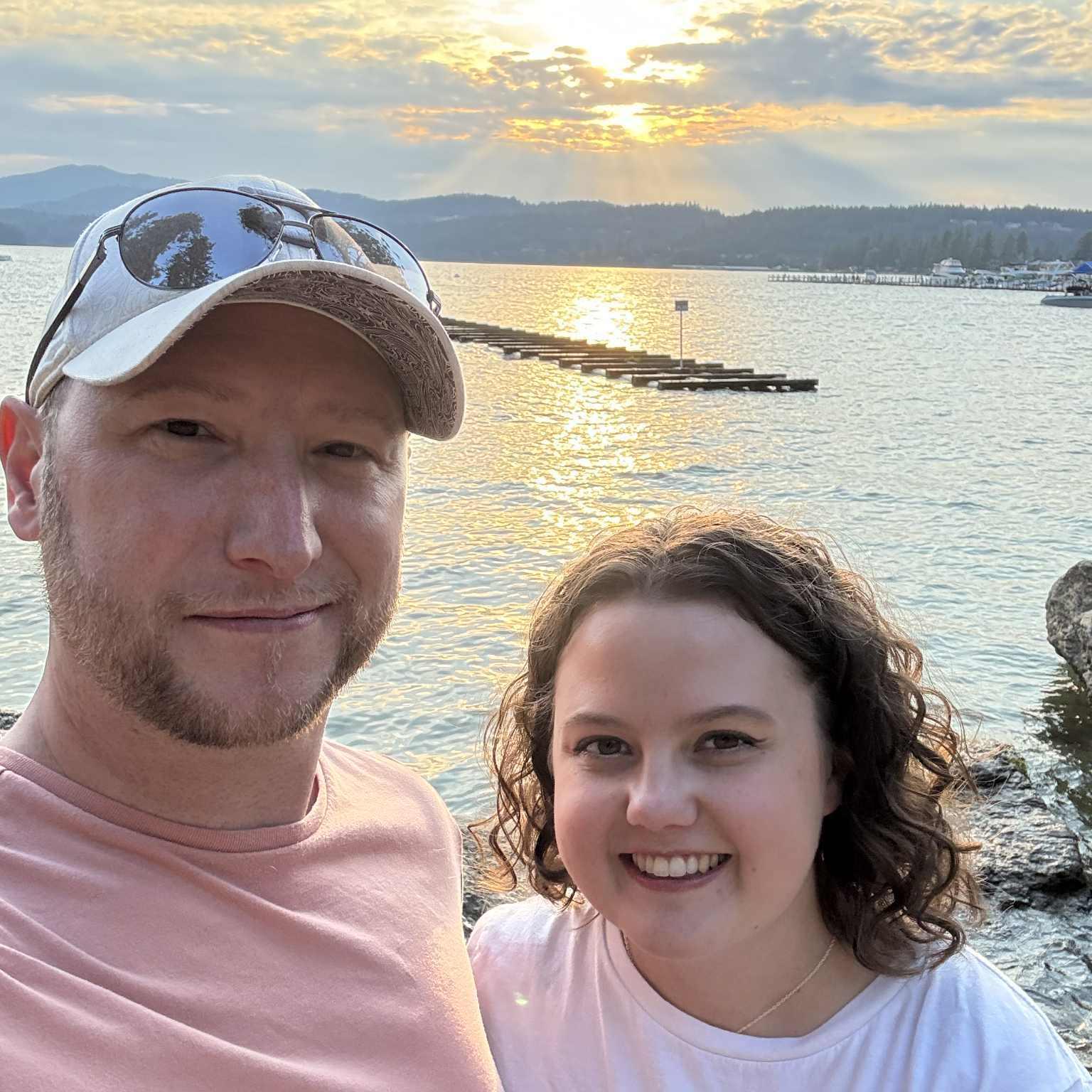 Amanda's 1st time visiting Coeur d'Alene, Idaho - Kyle's old stomping grounds. She LOVED it.