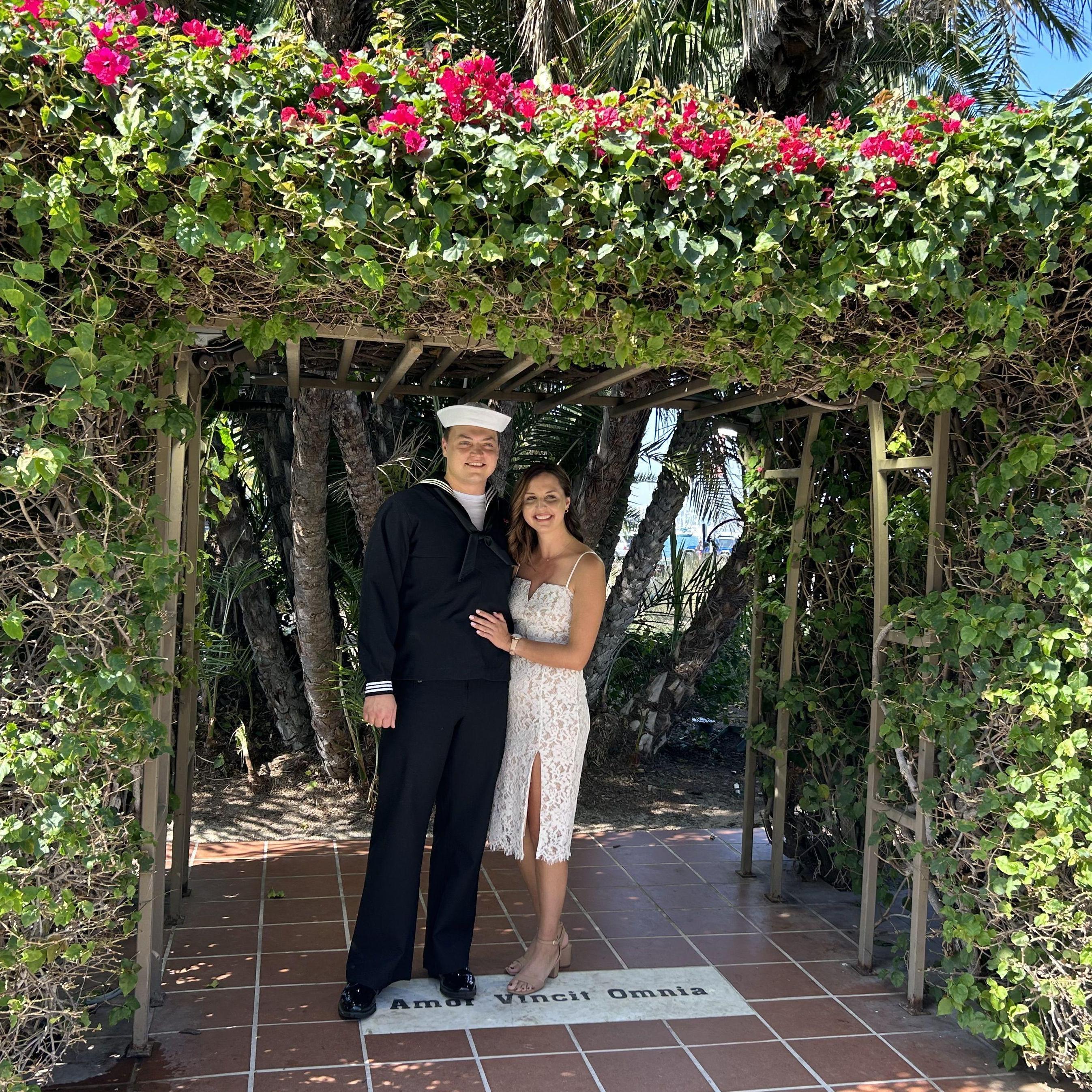 The first time we said "I do"