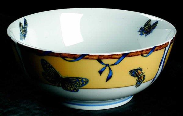 5" Berry Bowl Butterfly Bamboo by Lynn Chase