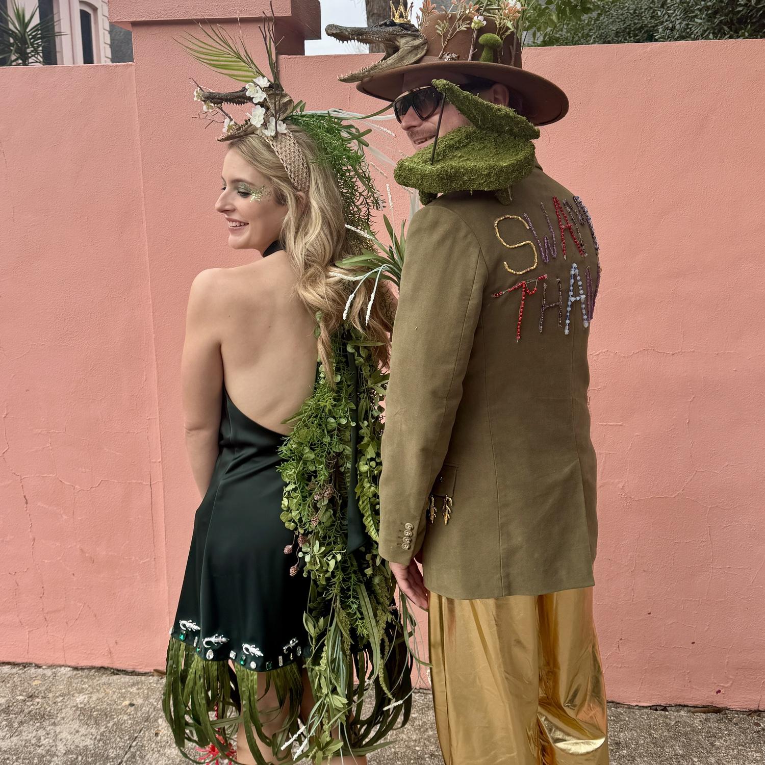 Mardi Gras 2025 as Swamp King and Queen