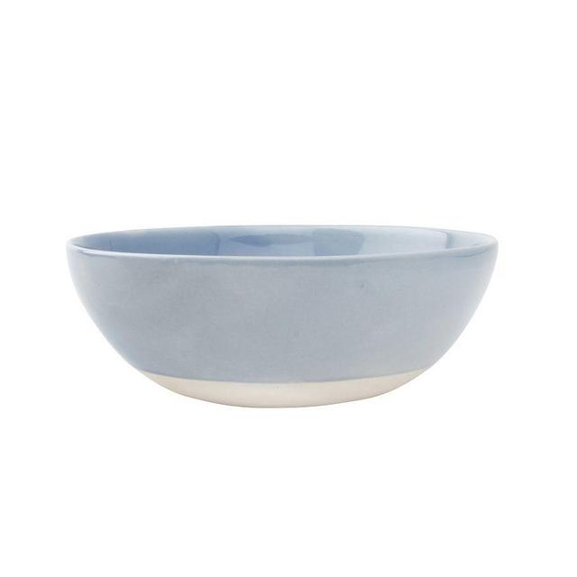 Shell Bisque Porcelain Cereal Bowl, Set of 4 - Blue