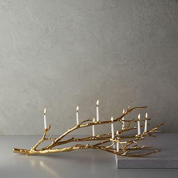 Manzanita Candelabra - Gold
