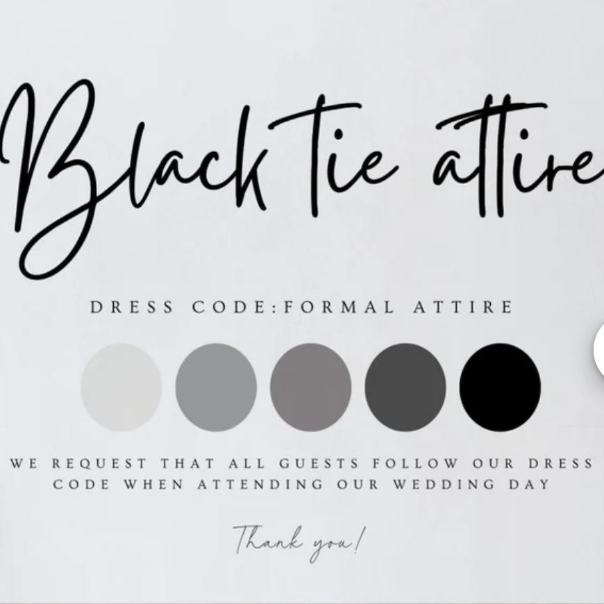 Attire for wedding