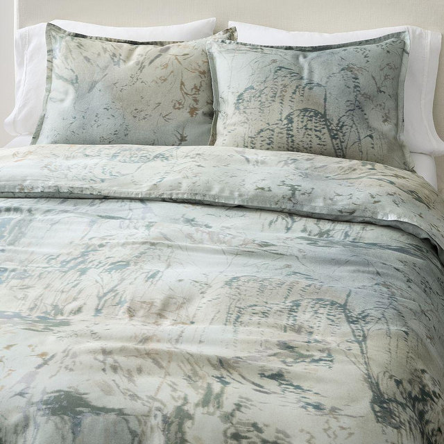 Abstract Tapestry King/Cal. King Duvet, Balsam Green