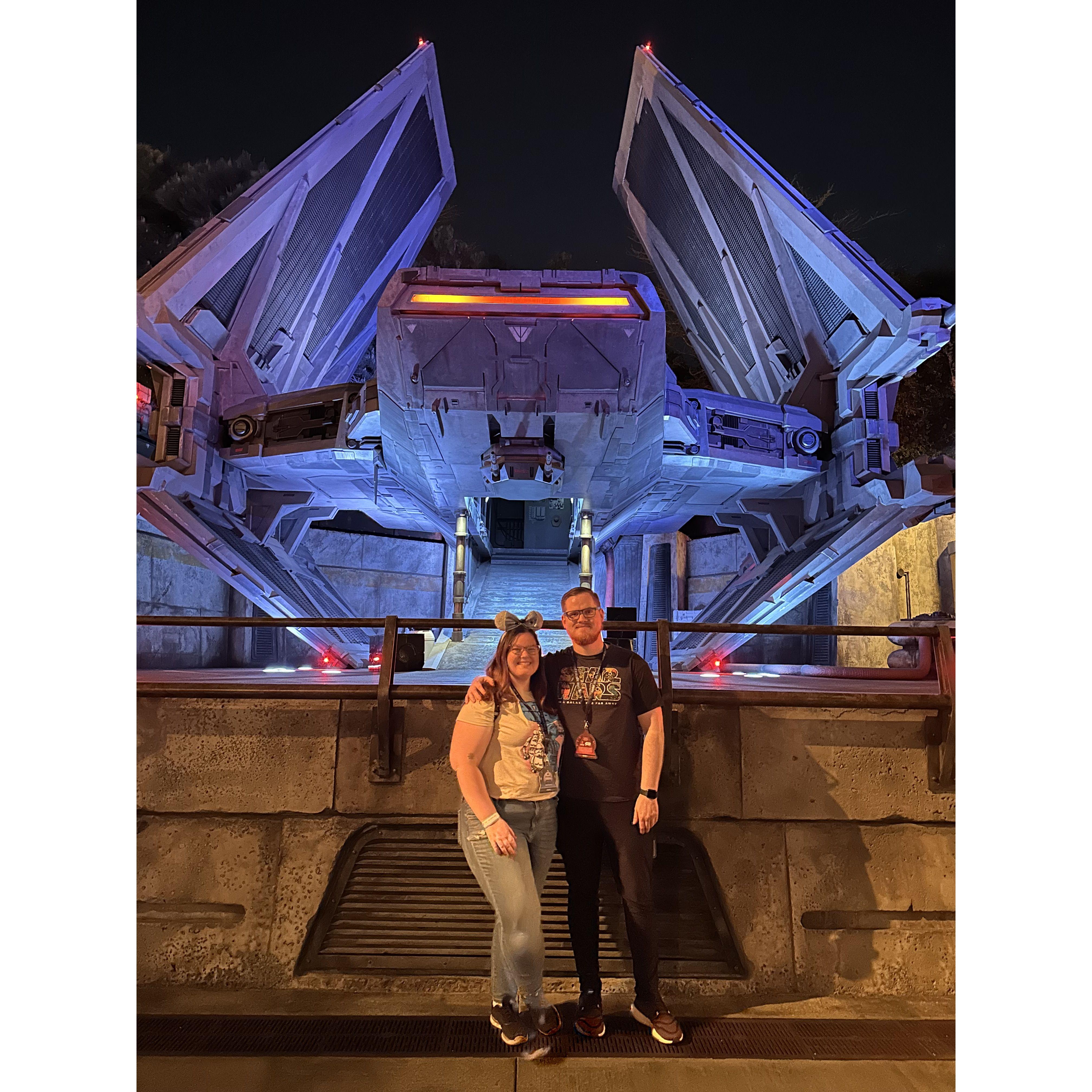 Our First Star Wars Night at Disney