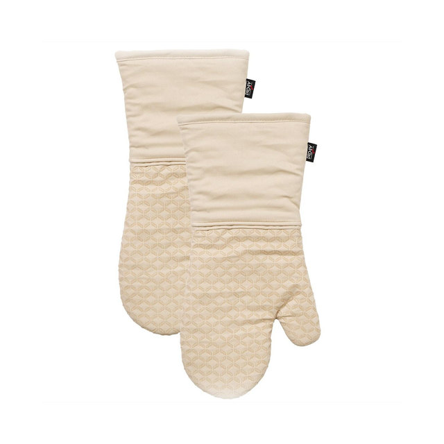 All-Clad Ogee Silicone Printed Cotton Oven Mitt Gloves, Set of 2