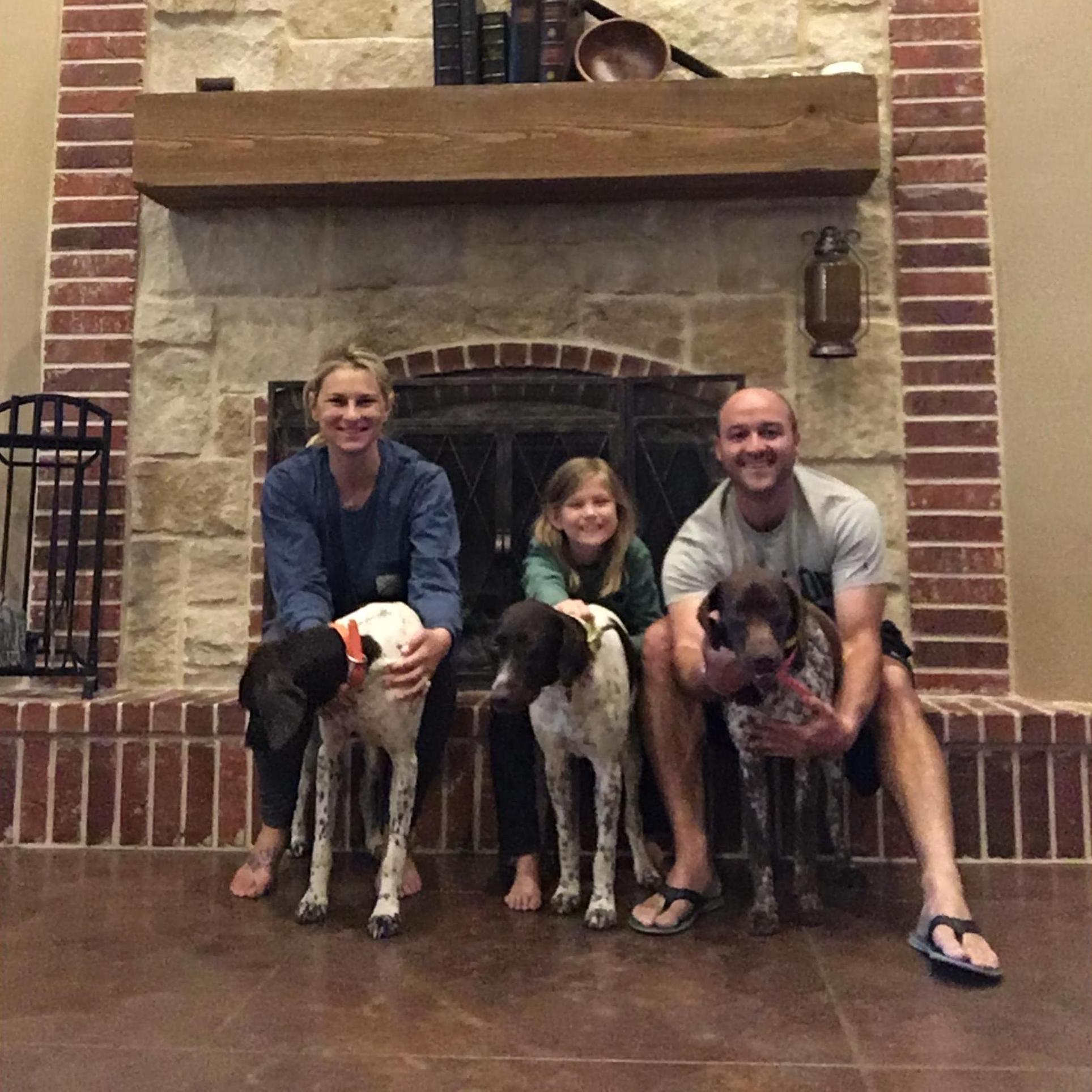 Our Family: Chris, Brandy, Bree, Pappy, Jules, and Hattie