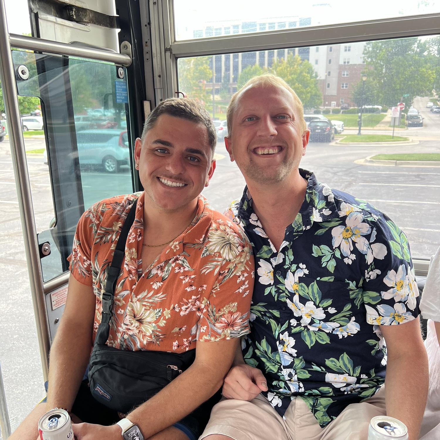 Our first party bus.