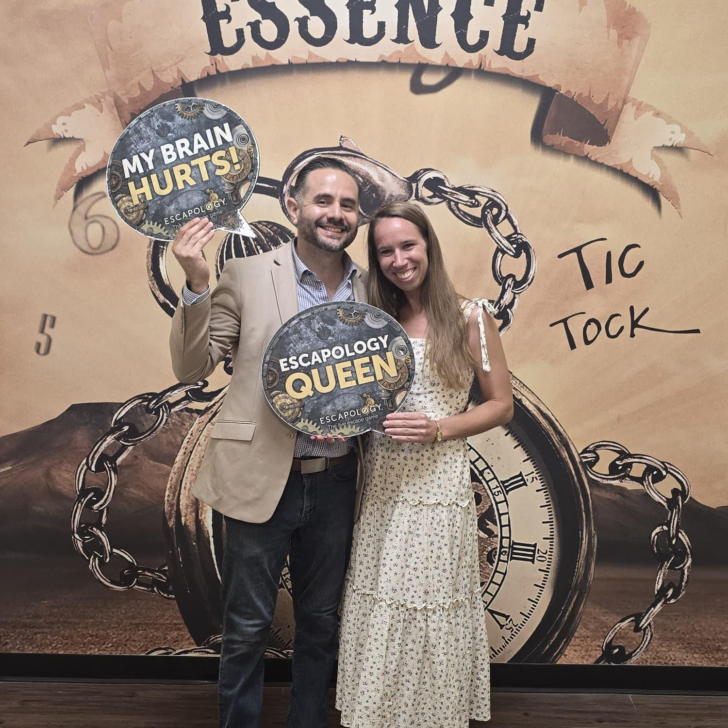 Celebrating Kathryn's birthday. We didn't beat our Escape Room timer, but we had so much fun.