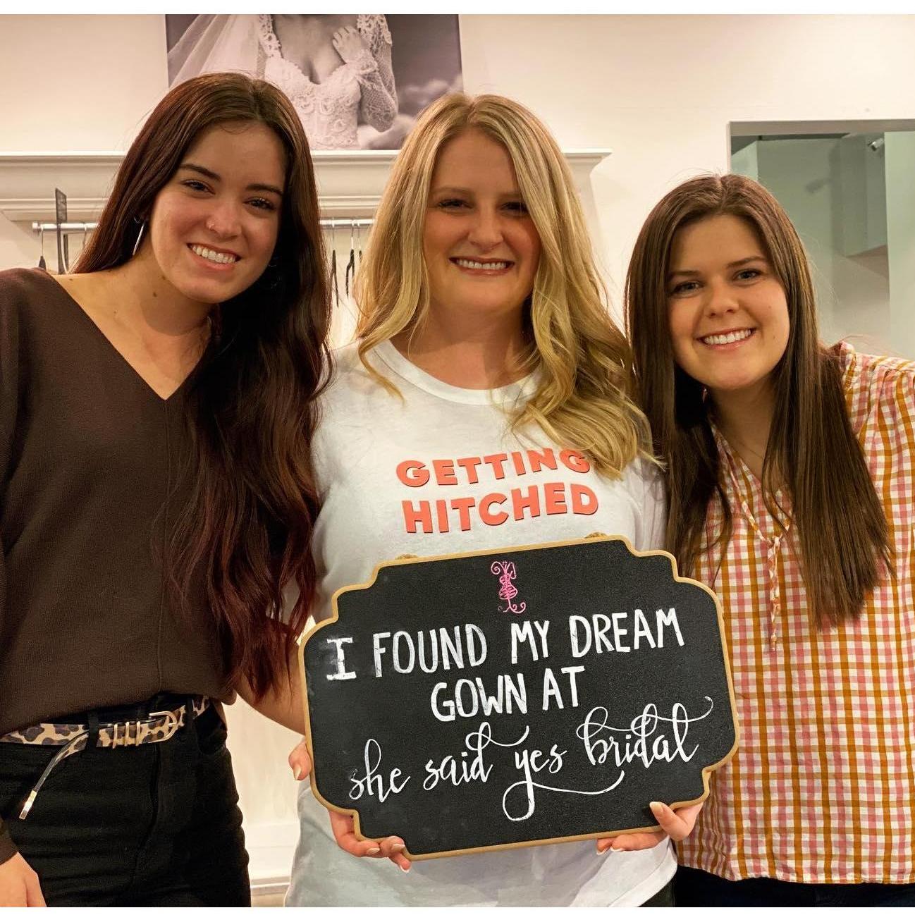 Danielle found her dream dress!