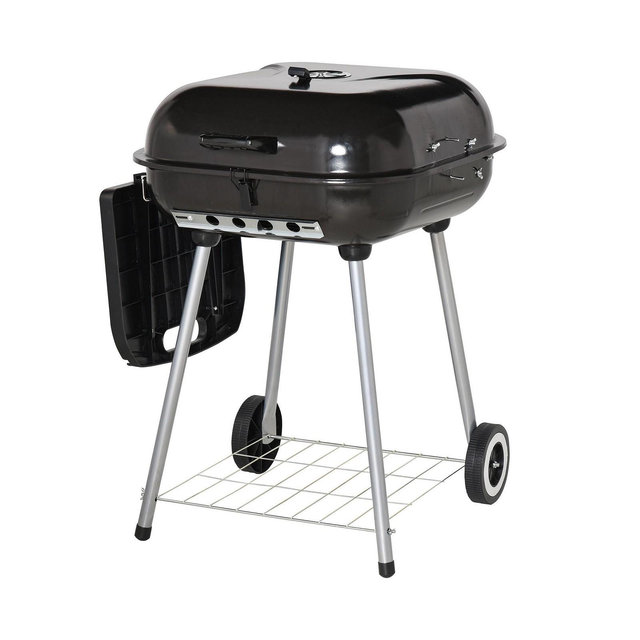 Outsunny 22 inch Portable BBQ Charcoal Steel Grill Camping Backyard Cooking