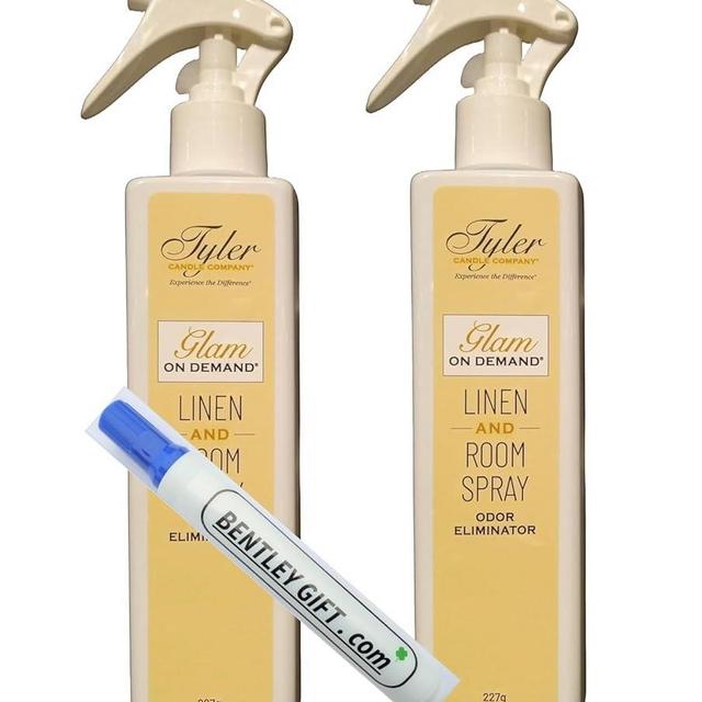 Tyler Candle Company - Spray On Demand - Diva fragrance - 227g / 8oz Pack of 2 w/Bentley stain remover Pen !