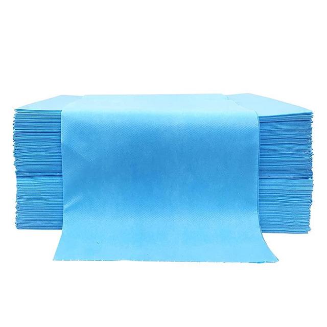 YEEOZOE Massage Table Sheets 20 Pcs, Disposable Bed Cover Blue, Lash Bed Covers for Spa, Tattoo, Waxing, Chiropractic, Salon Table, Non-Woven Fabric, 31.5" X 71", Oil-Waterproof