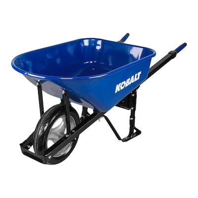 Kobalt 6-cu ft Steel Wheelbarrow Flat-free Tire(s)