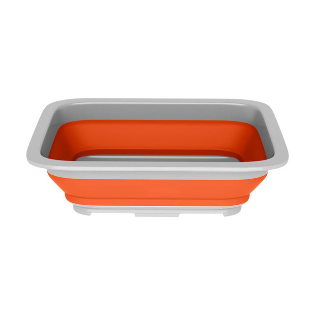 Collapsible Multiuse Wash Bin- Portable Wash Basin/Dish Tub/Ice Bucket with 10 L Capacity
