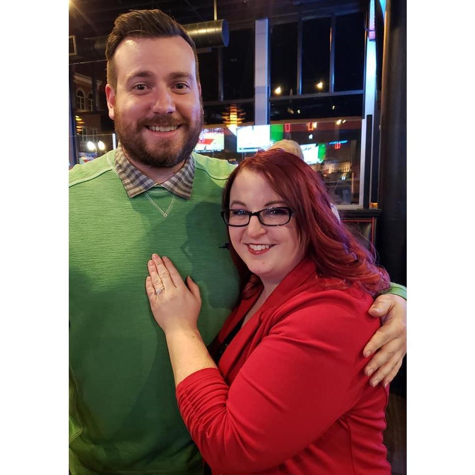 New Year's Eve 2019, when Mike proposed to Erin.