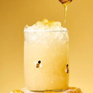 Bee Icon Juice Glass