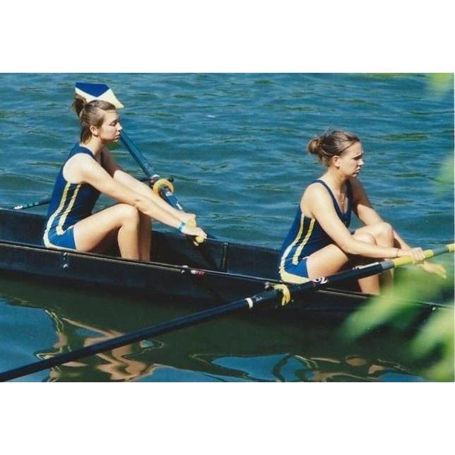 Stern Pair (Kate and Suz) in La Salle Women's Varsity Eight Crew 2004