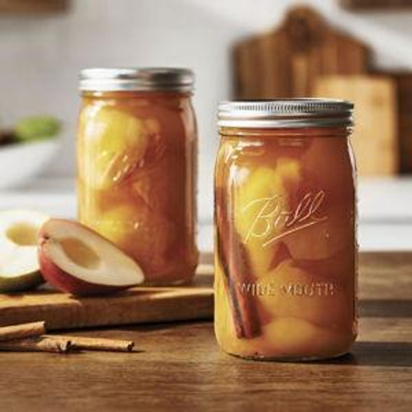 Ball Wide Mouth Glass Mason Jars with Lids and Bands, Used for Canning, Pickling, Juice, Jam, Jelly, Quart Size 32 Ounce (Pack of 2)