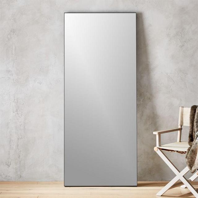Infinity Black Floor Mirror 32"x76"