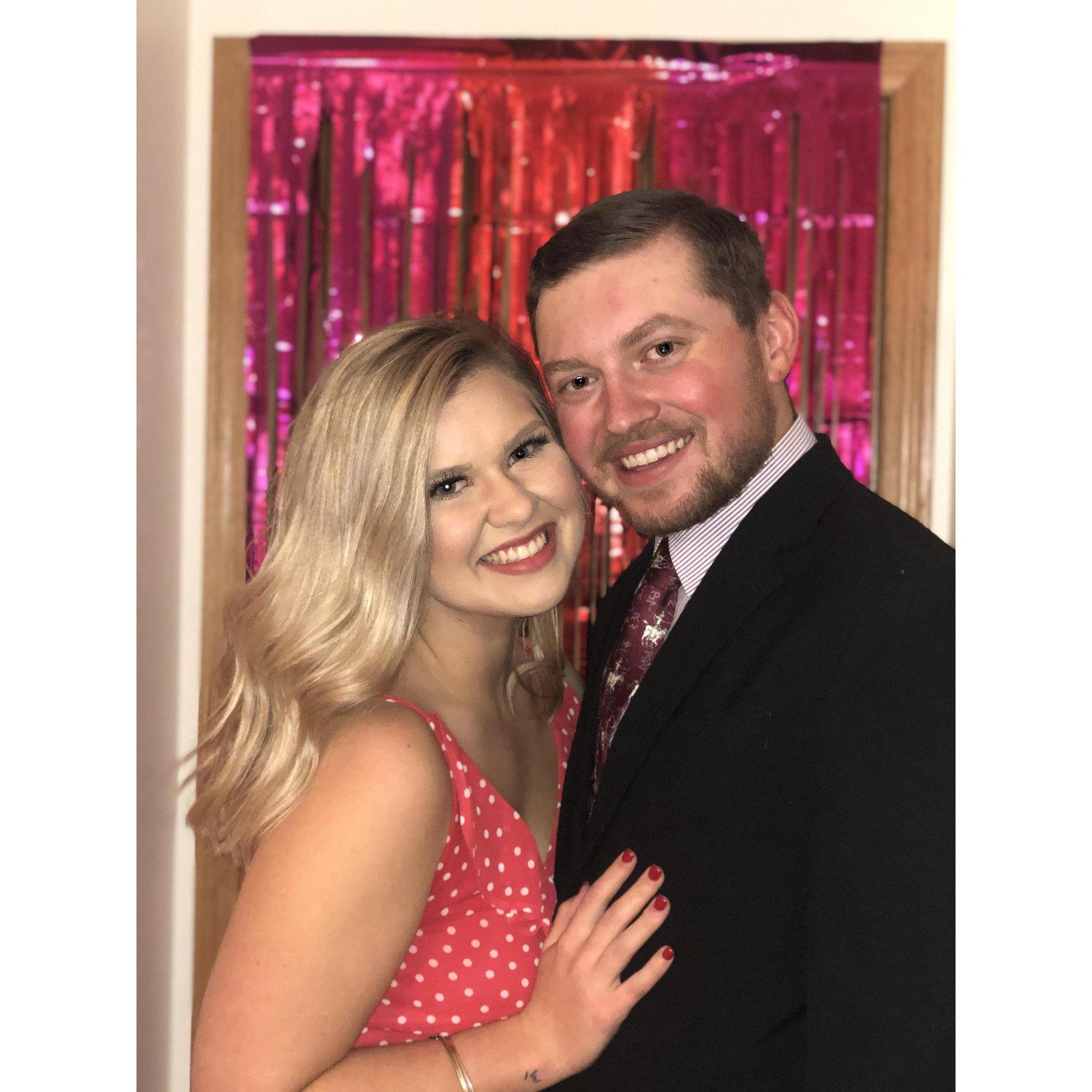 This was our first Valentine's Day! Hunter cooked Hollie an entire meal from scratch!