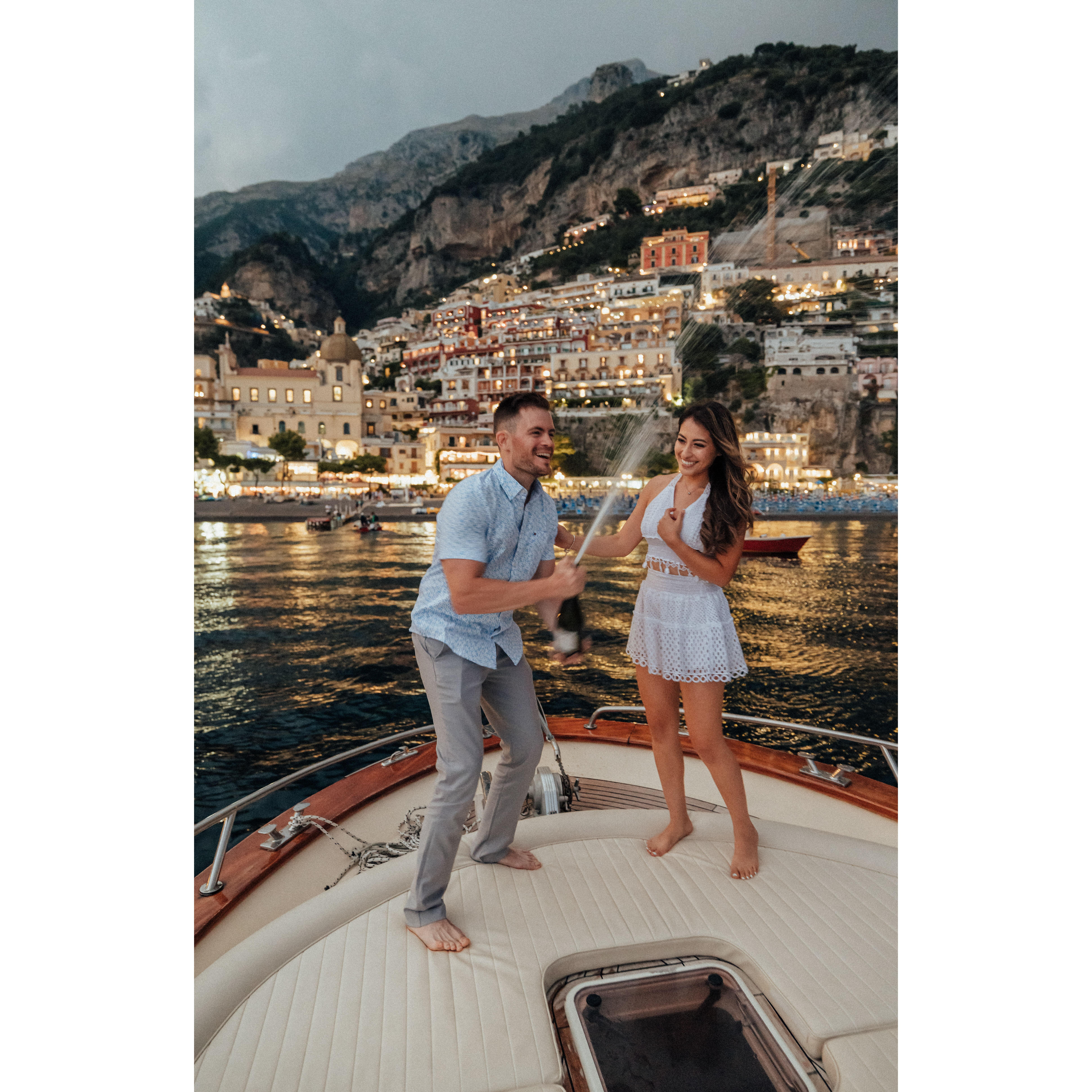 Celebrating our engagement.