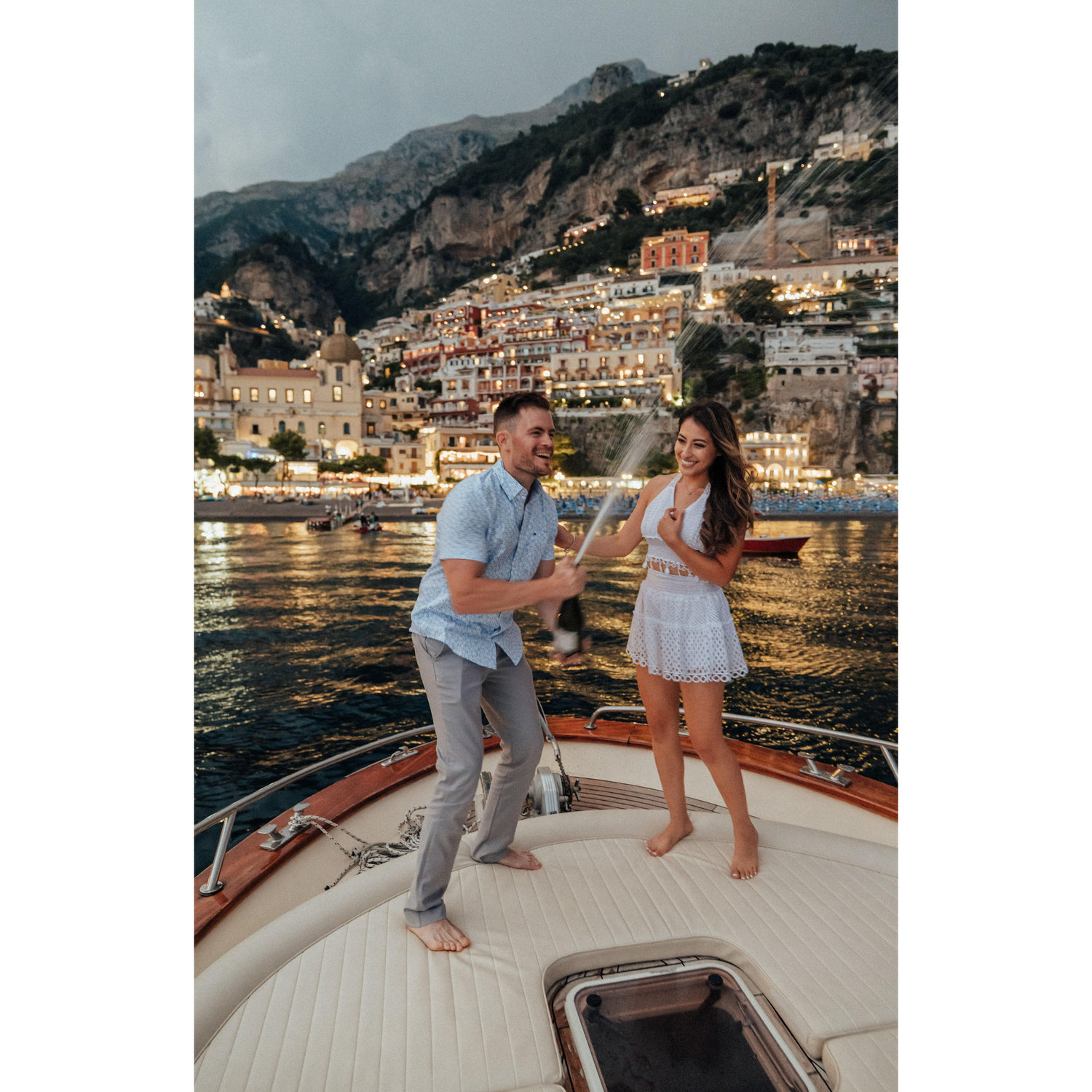 Celebrating our engagement.