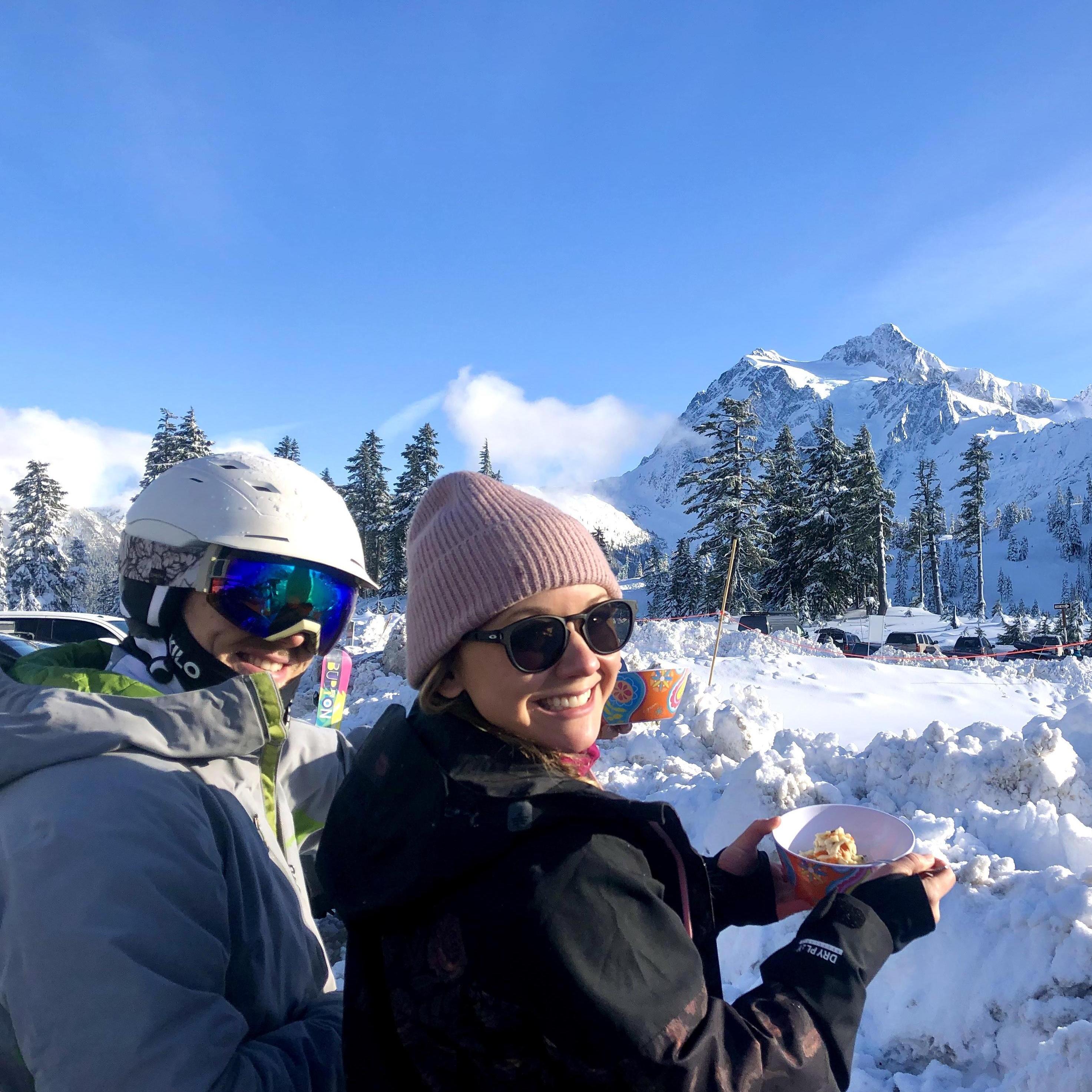 Homemade chicken noodle apres ski at Baker