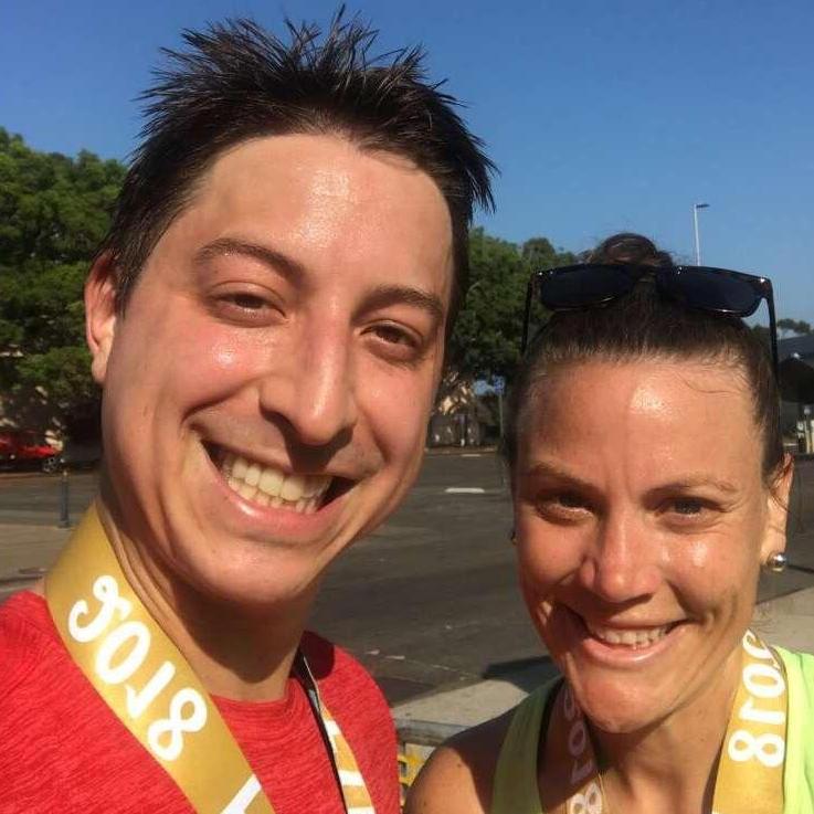 Jeremy's first half marathon!!  
America's Finest City Half Marathon 2018